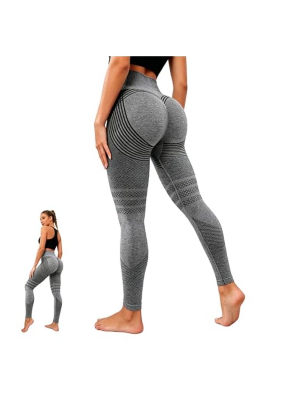 High Waisted Seamless Compression Leggings Women Anti-Cellulite Workout Pants
